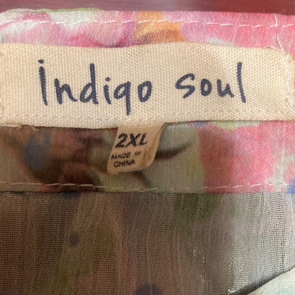 Indigo Soul Multicolor Watercolor Tunic - Picture 8 of 8